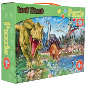 Dino World Puzzle 50 kosov