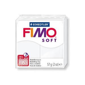 FIMO masa soft, 0 bela, 57g